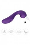 Vibromasseur 3 en 1 point g et suceur de clitoris angel violet
