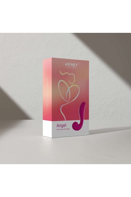 Vibromasseur 3 en 1 point g et suceur de clitoris angel violet