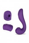 Vibromasseur 3 en 1 point g et suceur de clitoris angel rose