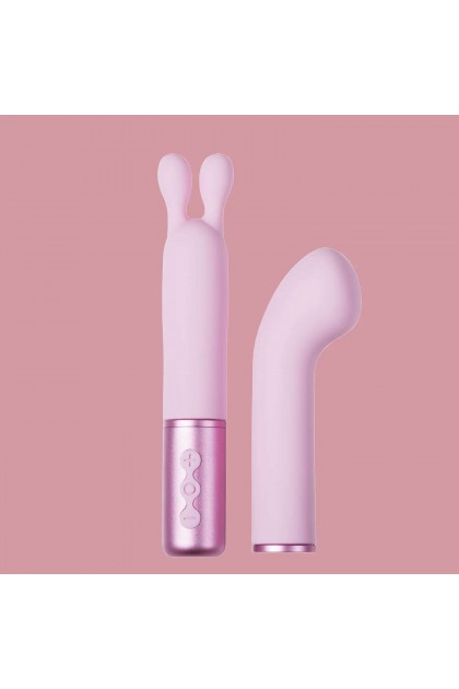 Vibromasseur têtes interchangeables aquamarine bleu