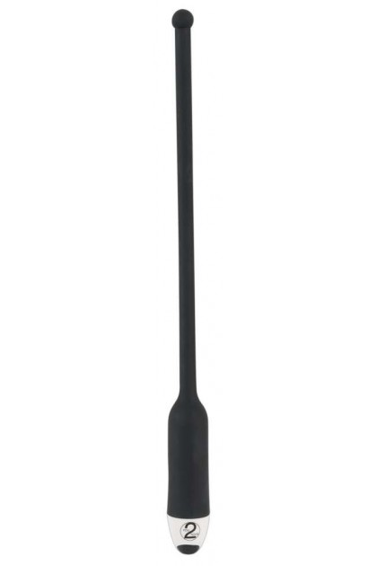 Sonde urétrale et prostatique noire vibrante 7 vitesses pour homme