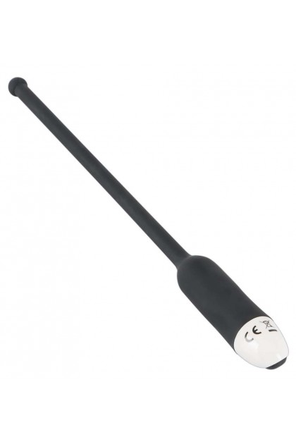 Sonde urétrale et prostatique noire vibrante 7 vitesses pour homme