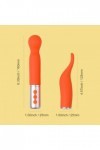 Vibromasseur têtes interchangeables partschinite orange