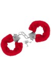 MENOTTES FOURRURE ROUGE