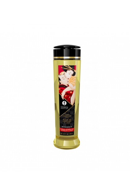 HUILE MASSAGE SHUNGA ROMANCE FRAISE
