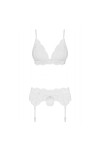 ENSEMBLE LINGERIE BLANCHE 810-SEG-2 SET - S/M