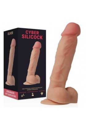 GODE SILICONE ULTRA RÉALISTE CYBER SILICOCK OLIVER 19CM