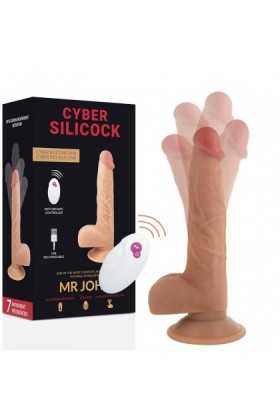 GODE VIBRANT SILICONE ULTRA RÉALISTE ROTATIF MR JOHN 23.88CM
