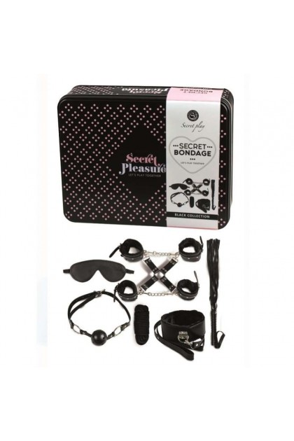Coffret bondage 8 pièces black set 6148k - Love Shop Avenue