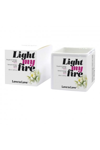 BOUGIE DE MASSAGE LIGHT MY FIRE - LOVE TO LOVE - MONOI