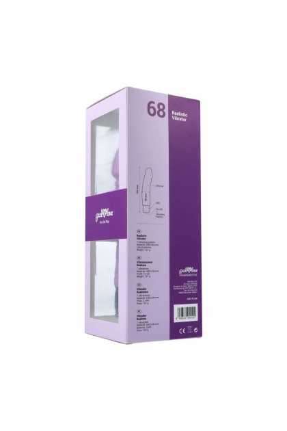VIBROMASSEUR RÉALISTE VIOLET 19,5 CM - Nº 68