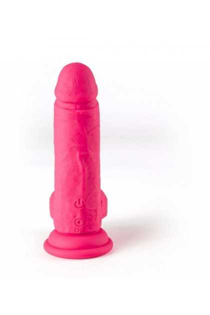 VIBROMASSEUR RÉALISTE "R12" ROSE 14.4CM AVEC TÉLÉCOMMANDE
