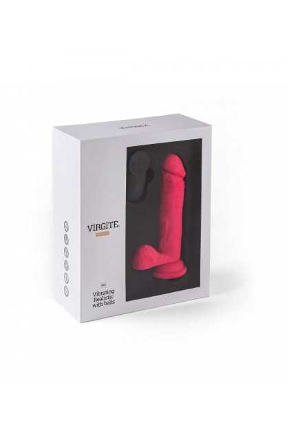 VIBROMASSEUR RÉALISTE "R12" ROSE 14.4CM AVEC TÉLÉCOMMANDE