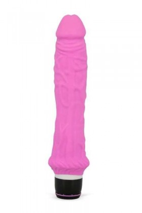 GODE REALISTE VIBRANT SILICONE ROSE 24CM