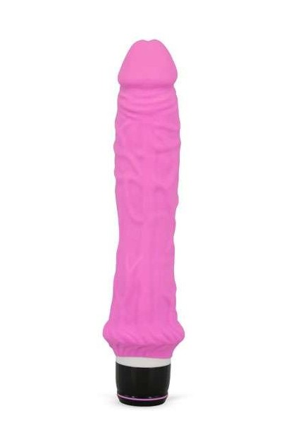 Gode realiste vibrant silicone rose 24cm - Love Shop Avenue