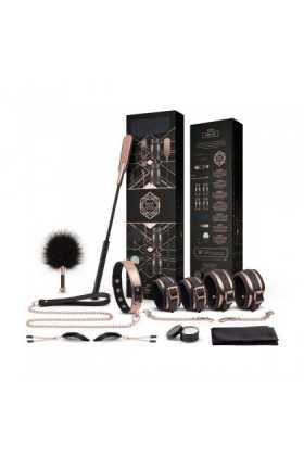 COFFRET BONDAGE 9 ACCESSOIRES BDSM NOUVEAU - ROSY GOLD