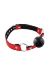 Baillon en cuir rouge avec boule haute qualité - Love Shop Avenue