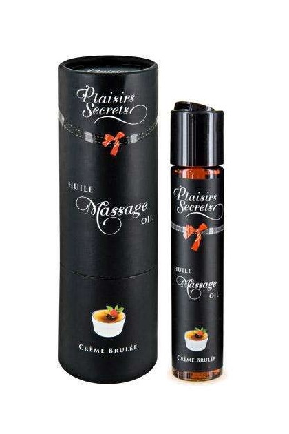 Huile de massage creme brulee - PLAISIRS SECRETS - Love Shop Avenue