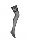 BAS PORTE-JARRETELLE 810-STO-1 STOCKINGS NOIR - L/XL