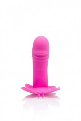 STIMULATEUR VIBRANT TROIS EN UN ROSE A BUTTERFLY FOR ALL
