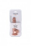 GODE VENTOUSE RÉALISTE AVEC TESTICULES VIRGITE R28 - 20 CM