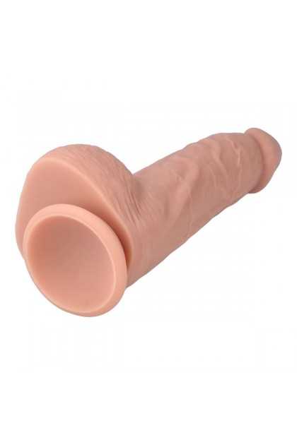 GODE VENTOUSE RÉALISTE AVEC TESTICULES VIRGITE R29 - 23,5 CM