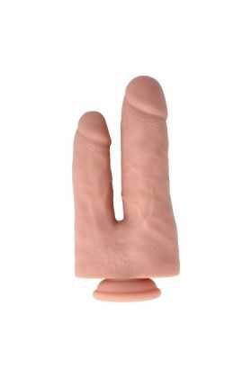 DOUBLE GODE VENTOUSE RÉALISTE VIRGITE R30 - 22CM/17,5CM