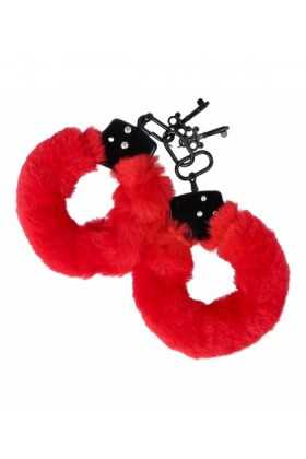 MENOTTES POIGNETS EN FOURRURE ROUGE Nº 79