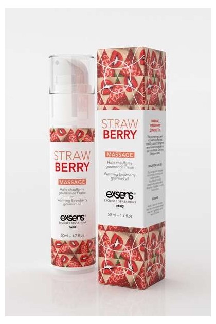 HUILE DE MASSAGE GOURMANDE CHAUFFANTE FRAISE