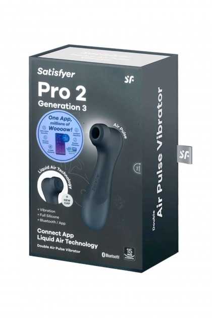 STIMULATEUR DE CLITORIS LIQUID AIR CONNECTÉ SF PRO 2 GENE3 - NOIR