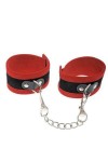 Menottes poignets cuir de vache et velours - Love Shop Avenue