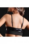 BRASSIÈRE VINYLE NOIR JADE - TAILLE L