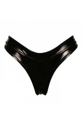 STRING VINYLE NOIR JADE - TAILLE S