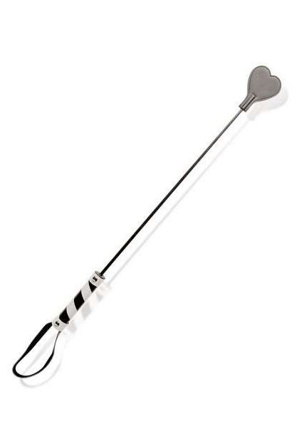 CRAVACHE COEUR CUIR NOIR