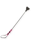 Cravache cuir et pvc noir/fuchsia - Love Shop Avenue