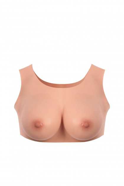 BUSTE FAUX SEINS À COL ROND BONNET E  - TAILLE L - BONNET 95E - 125 E
