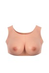 BUSTE FAUX SEINS À COL ROND BONNET E  - TAILLE L - BONNET 95E - 125 E