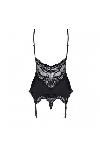 CORSET 810-COR-1 NOIR - OBSESSIVE - S/M