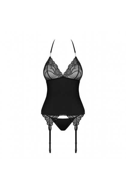 GUÊPIÈRE NOIR 828-COR-1 - OBSESSIVE - S/M