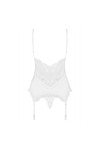 CORSET 810-COR-2 BLANC - OBSESSIVE - S/M