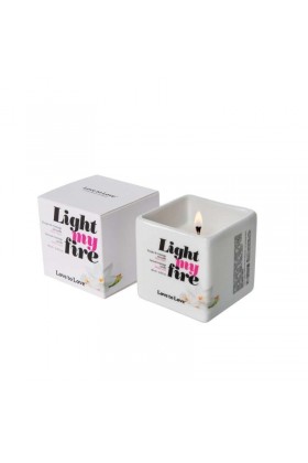 BOUGIE DE MASSAGE LIGHT MY FIRE - LOVE TO LOVE - MUSC BLANC
