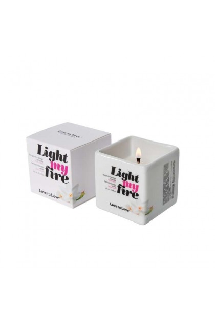 BOUGIE DE MASSAGE LIGHT MY FIRE - LOVE TO LOVE - MUSC BLANC