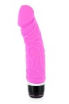 GODE REALISTE VIBRANT SILICONE ROSE 19,7CM