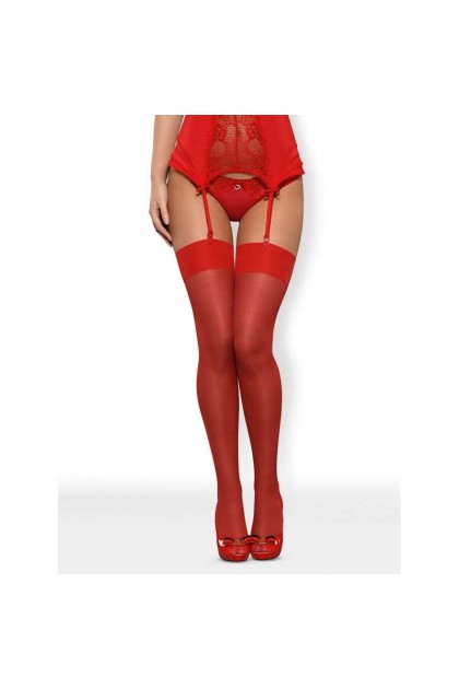 Bas rouge s800 stockings - OBSESSSIVE - L/XL - Love Shop Avenue