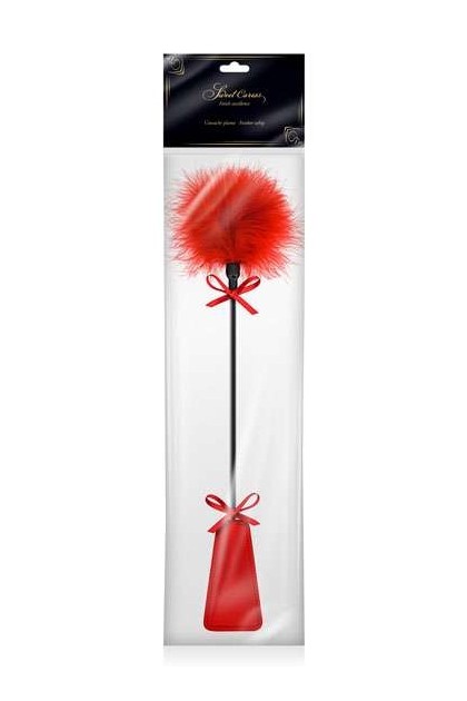CRAVACHE SWEET CARESS POMPONS ROUGE