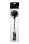 Cravache sweet caress pompons noir - Love Shop Avenue