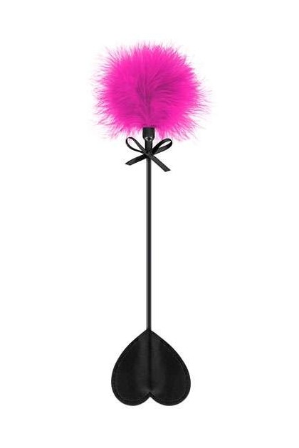 CRAVACHE SWEET CARESS CŒUR PLUME FUSHIA