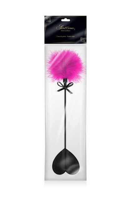 CRAVACHE SWEET CARESS CŒUR PLUME FUSHIA