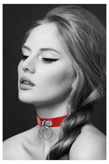 COLLIER FETISH ROUGE BIJOUX POUR TOI
