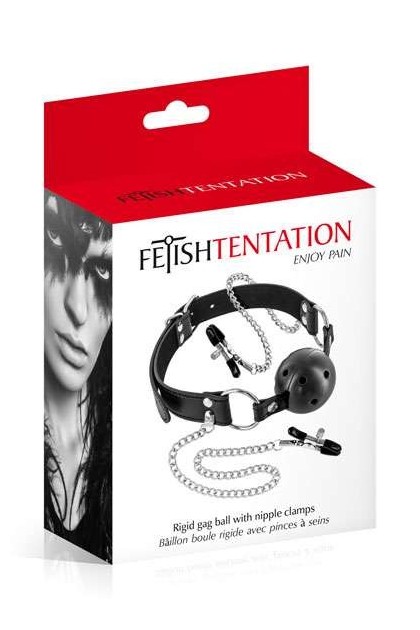 BAILLON ET PINCES A SEINS FETISH TENTATION NOIR